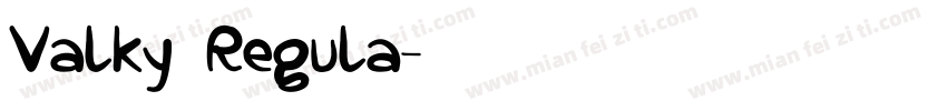 Valky Regula字体转换